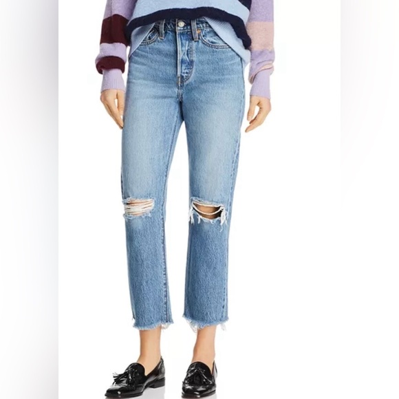 Levi's Wedgie Straight Jeans in Uncovered Truth Size 24 - Picture 3 of 8